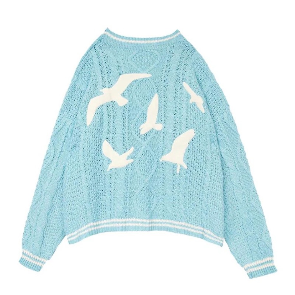 149. Last 1! Blue 1989 Cable inspired Cardigan made famous by Taylor Swift - Picture 3 of 4